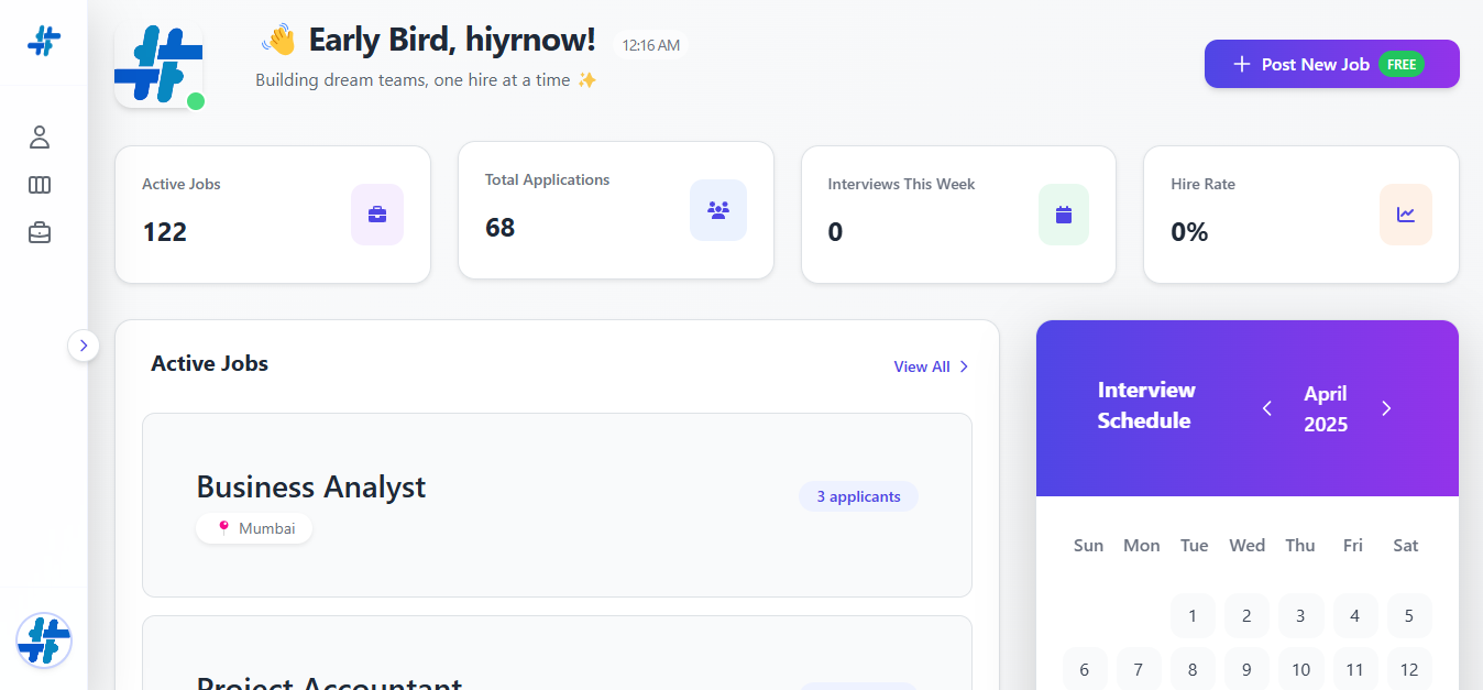 HiYrNow Platform Feature